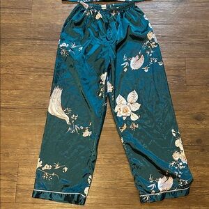 Floral Satin Pajama Pants